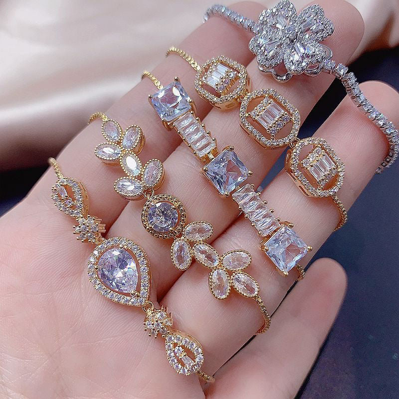 NEW!!!Zirconia Diamond Bracelet-meet shop