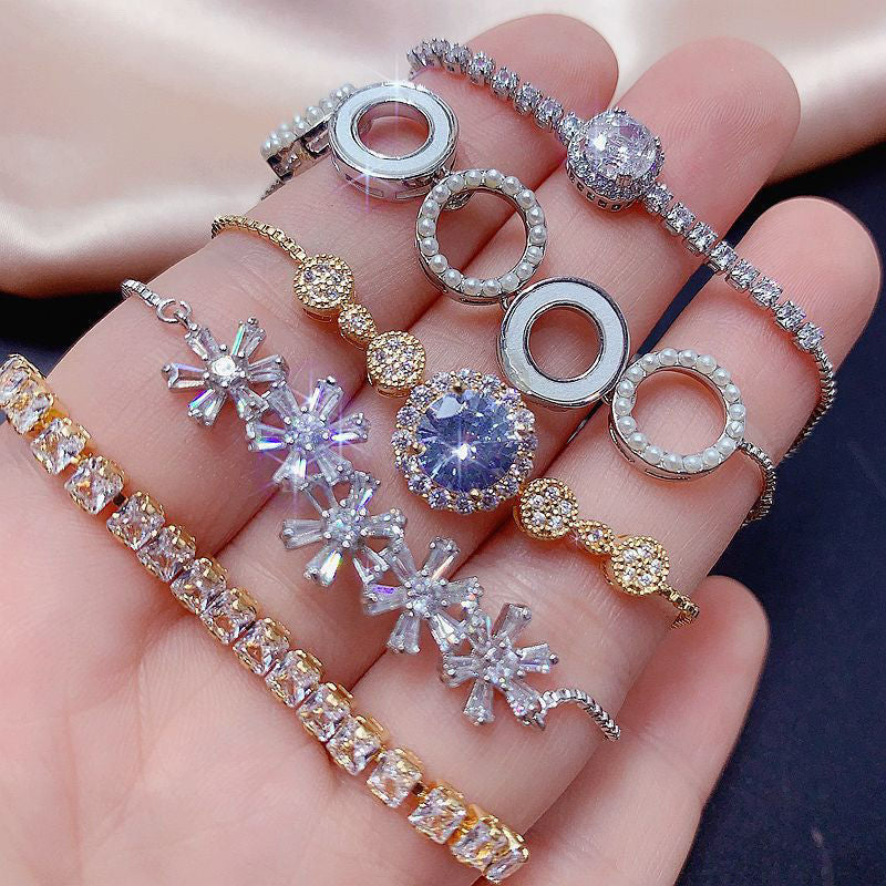 NEW!!!Zirconia Diamond Bracelet-meet shop