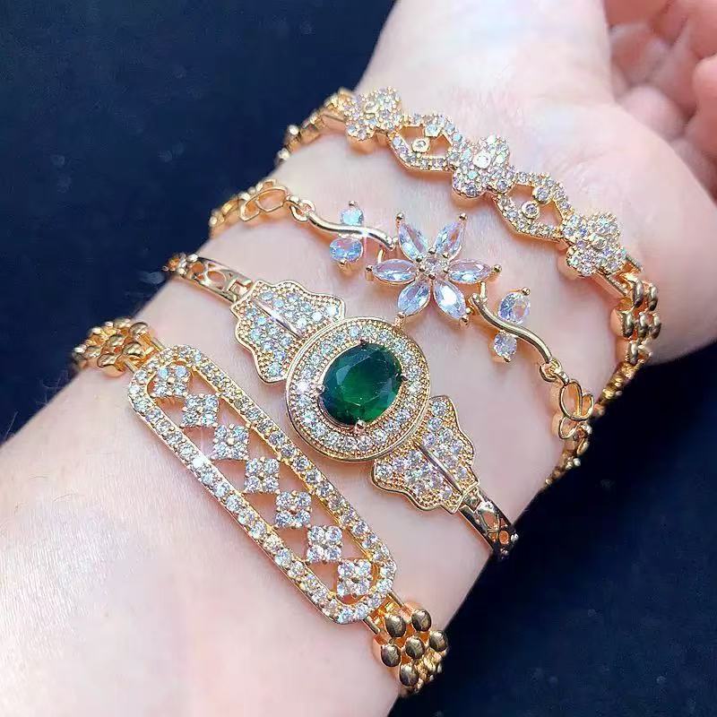 NEW!!!Zirconia Diamond Bracelet--xixi nail art