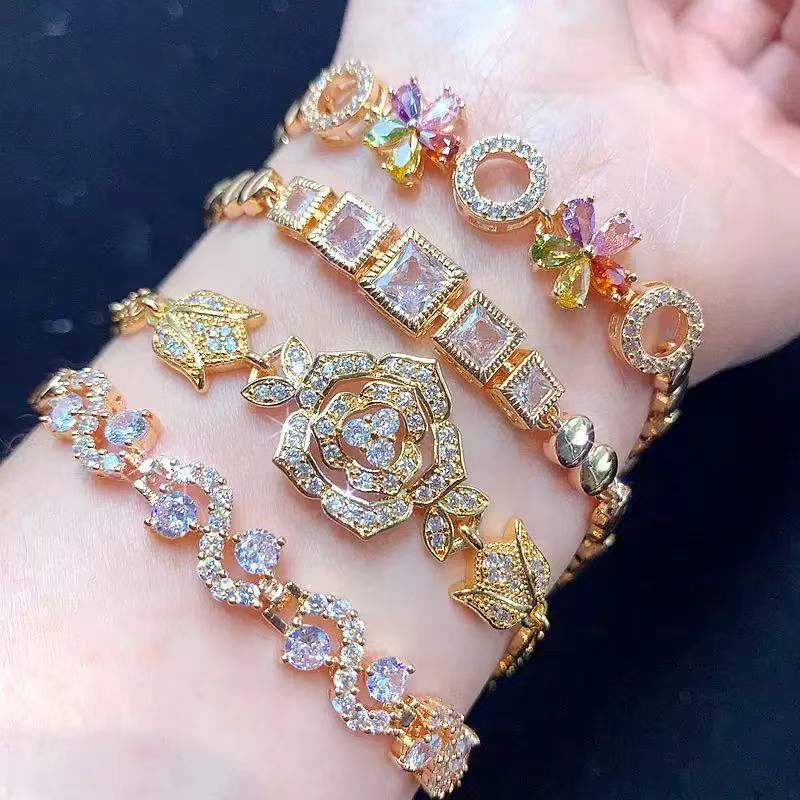 NEW!!!Zirconia Diamond Bracelet--xixi nail art